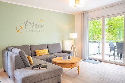 Meeresbrise  64 m² . 4 Personen . 2 Aufbettungen  Strandstraße 22  